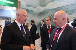 Президент Абхазии Бадра Гунба и Николай Варламов